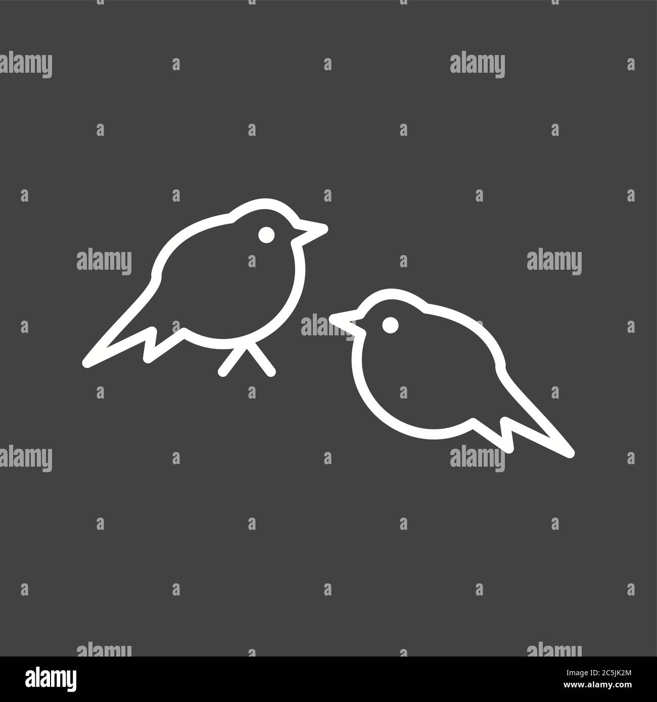Two sparrow Stock Vector Images - Alamy