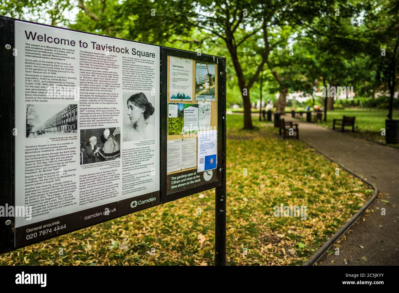 Tavistock Square Gardens Bloomsbury London Stock Photo Alamy