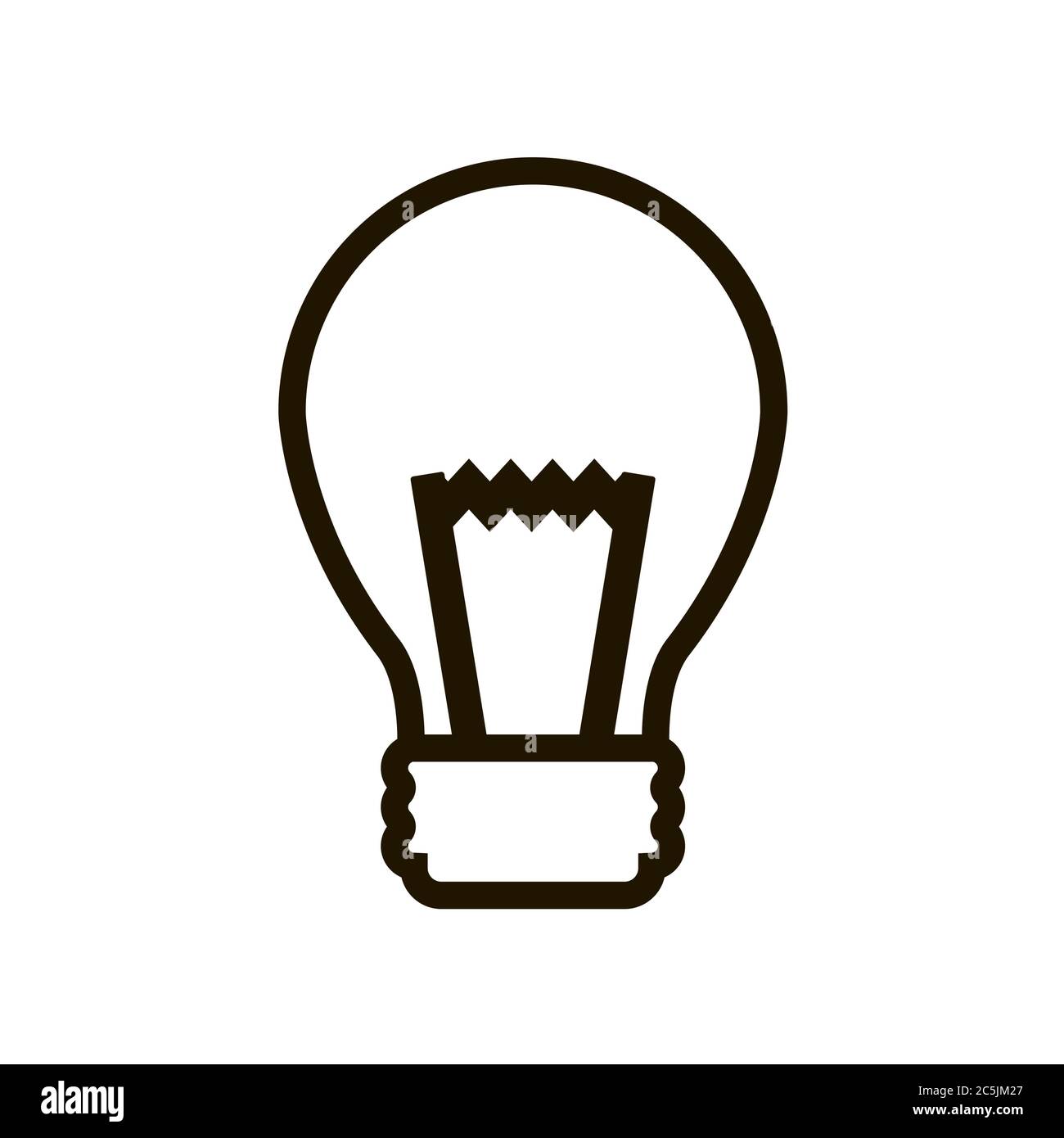 Light bulb icon in trendy flat style isolated. Eps 10 Stock Vector ...