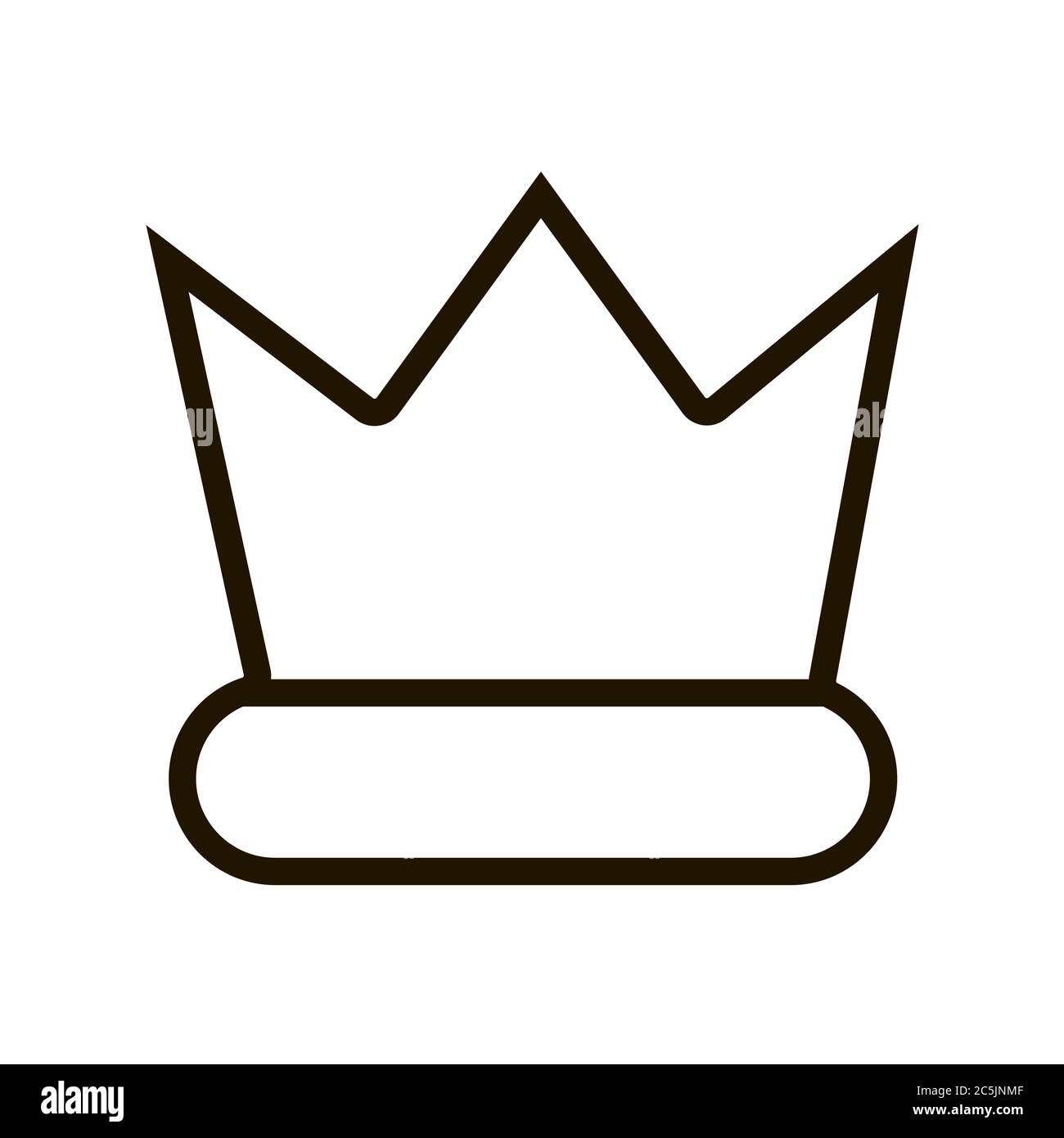 Crown icon on white background. Vector illustration EPS 10 Stock Vector ...