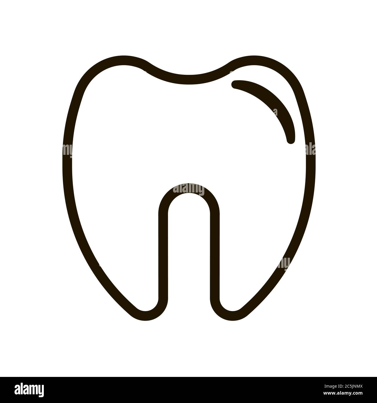 Tooth icon in trendy flat style isolated on white background. Eps 10 ...