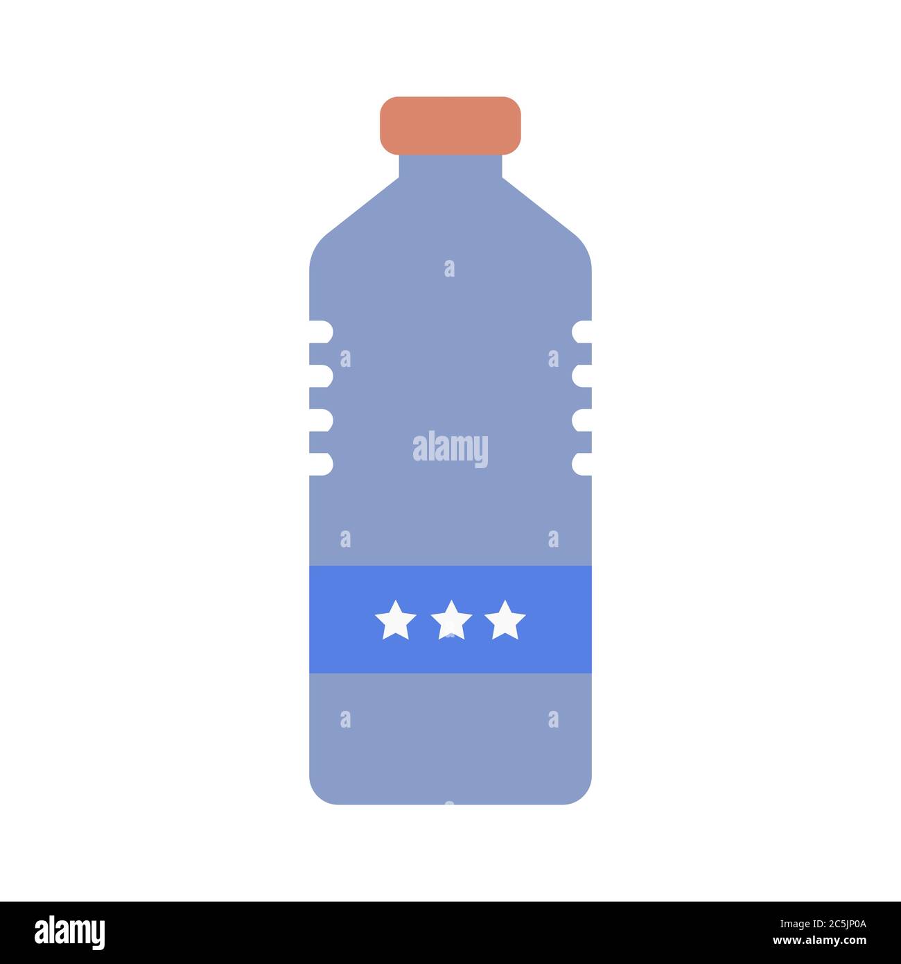 Bottle of water. Vector illustration. Stock Vector