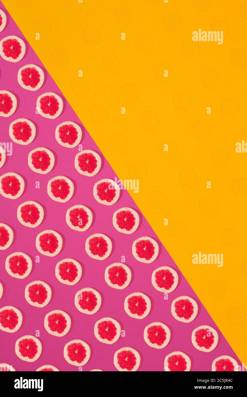 Fruit citrus seamless pattern Stock Photo - Alamy