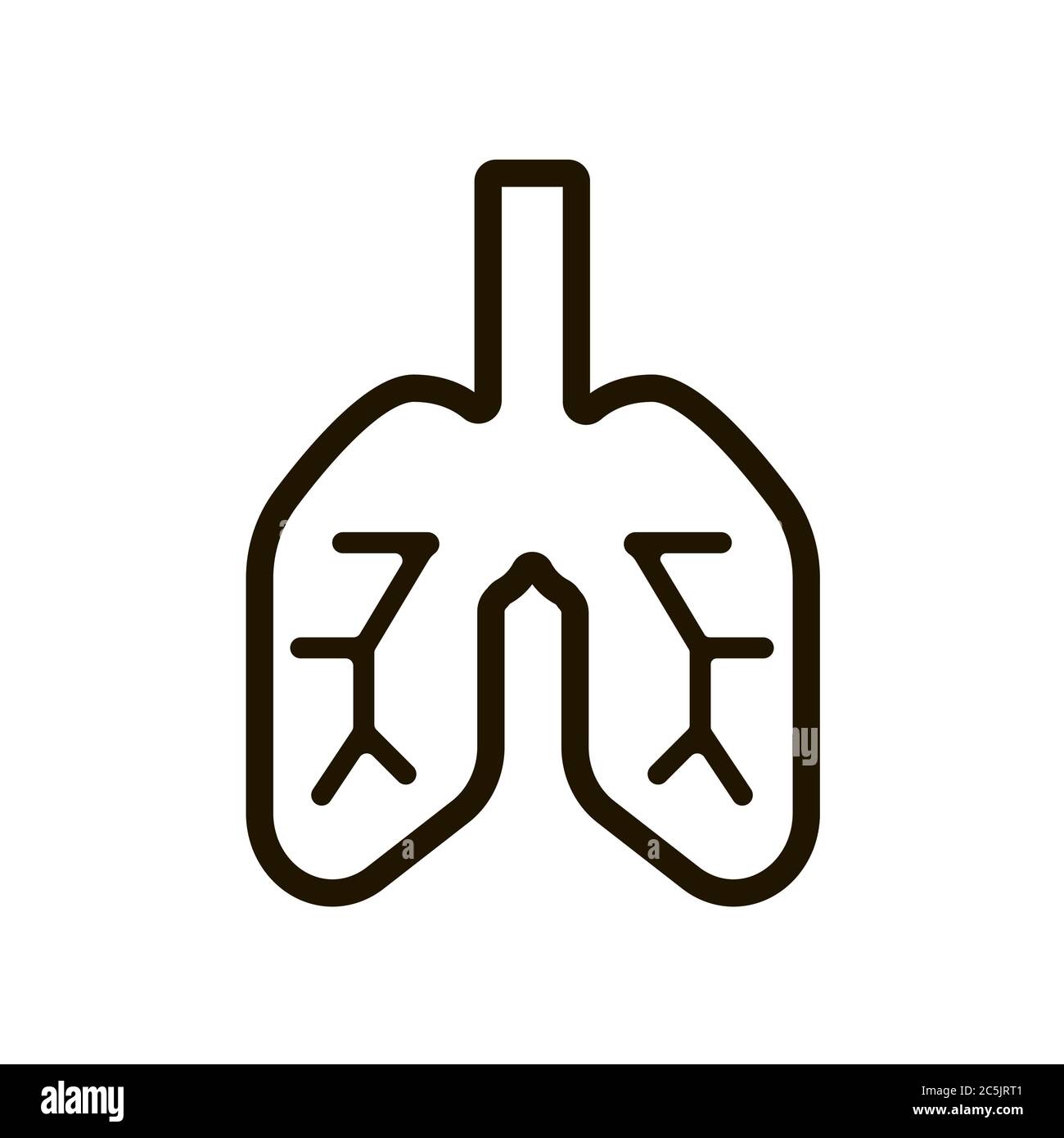 Human lungs icon in trendy flat style isolated on white background. Eps ...
