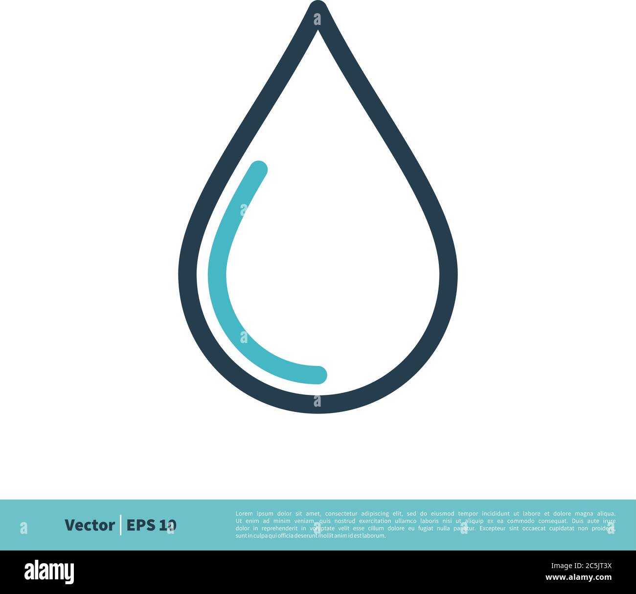Drop Water Icon Vector Logo Template Illustration Design. Vector EPS 10. Stock Vector