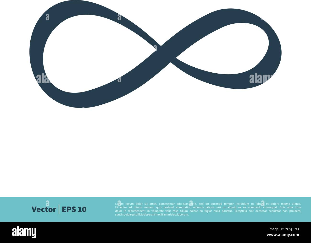 Infinity Line Icon Vector Logo Template Illustration Design. Vector EPS 10. Stock Vector