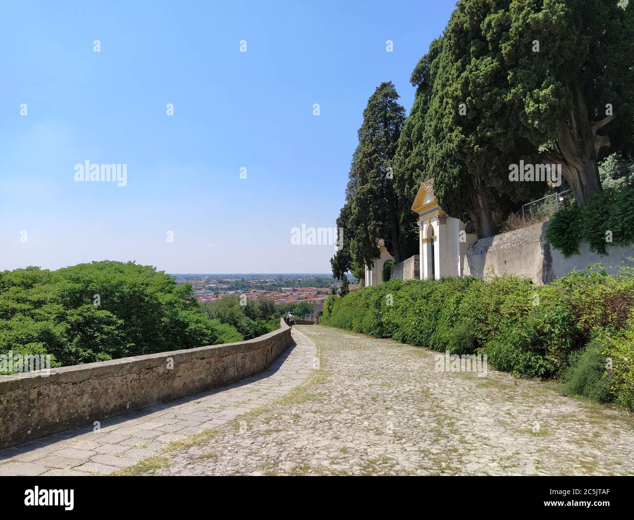 The Seven Churches Sanctuary in Monselice in Padua, Italy Stock Photo