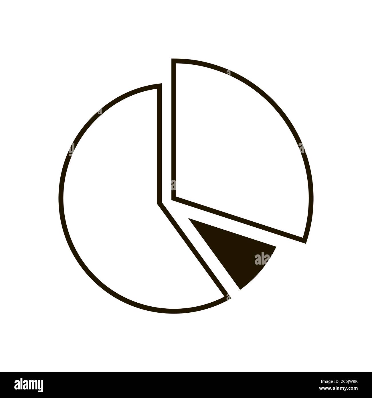 Growth chart Icon on white background. Trendy flat style for graphic ...