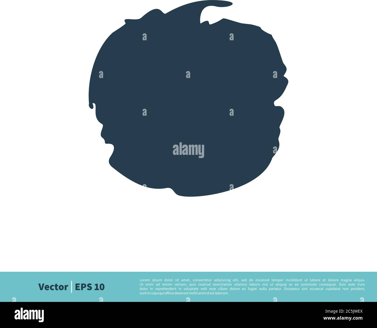 Grunge Stroke Paint Icon Vector Logo Template Illustration Design. Vector EPS 10. Stock Vector