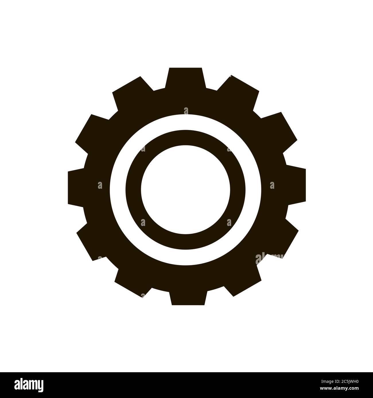 Gear icon in trendy flat style isolated. Eps 10 Stock Vector Image ...