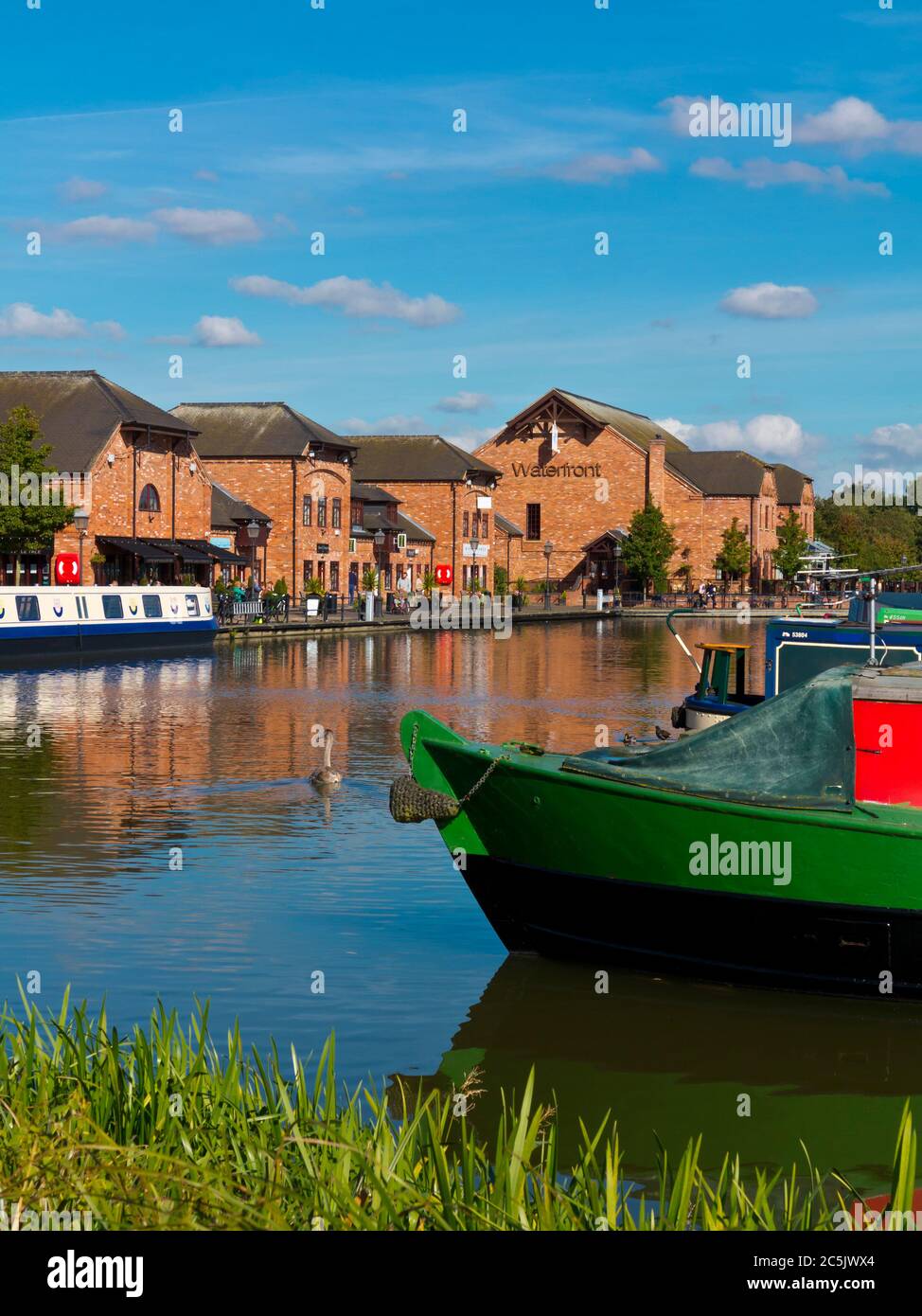 Barton Marina on the Trent and Mersey Canal in Staffordshire England UK