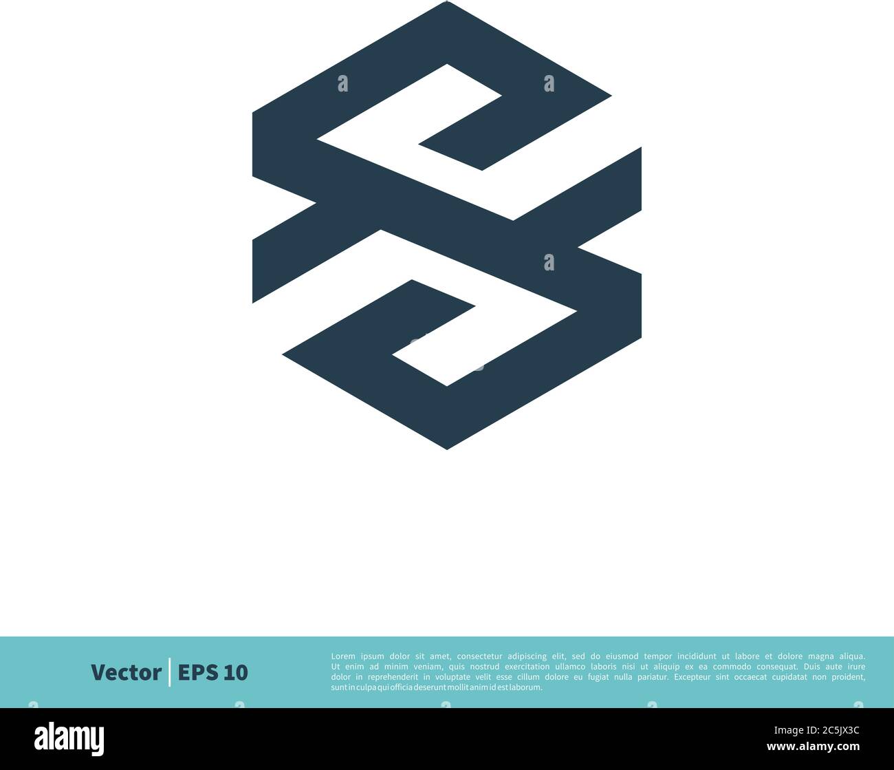 Abstract S Letter Hexagon Shape Icon Vector Logo Template Illustration ...