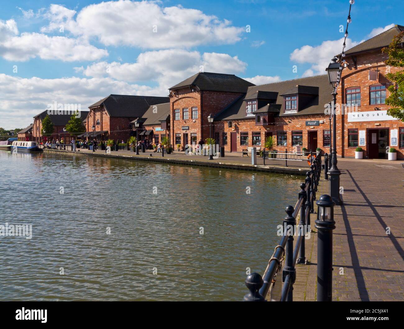 Barton Marina on the Trent and Mersey Canal in Staffordshire England UK