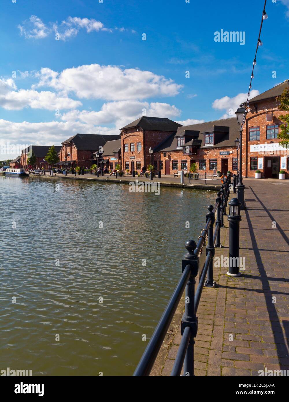 Barton Marina on the Trent and Mersey Canal in Staffordshire England UK