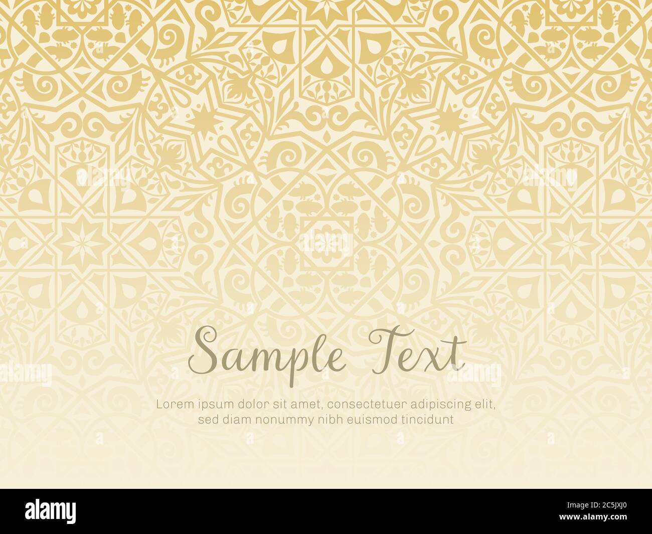 Background design in arabesque style. Gradual texture, perfect for backgrounds, wallpapers and invitation designs. Vector illustration. Stock Vector