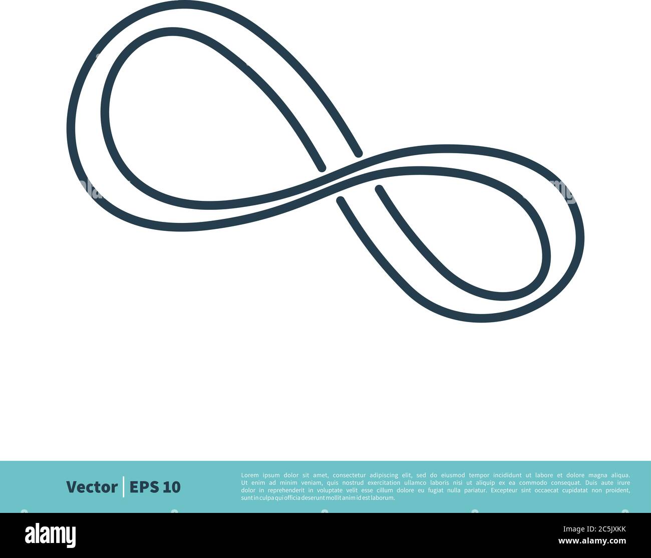 Infinity Line Icon Vector Logo Template Illustration Design. Vector EPS 10. Stock Vector