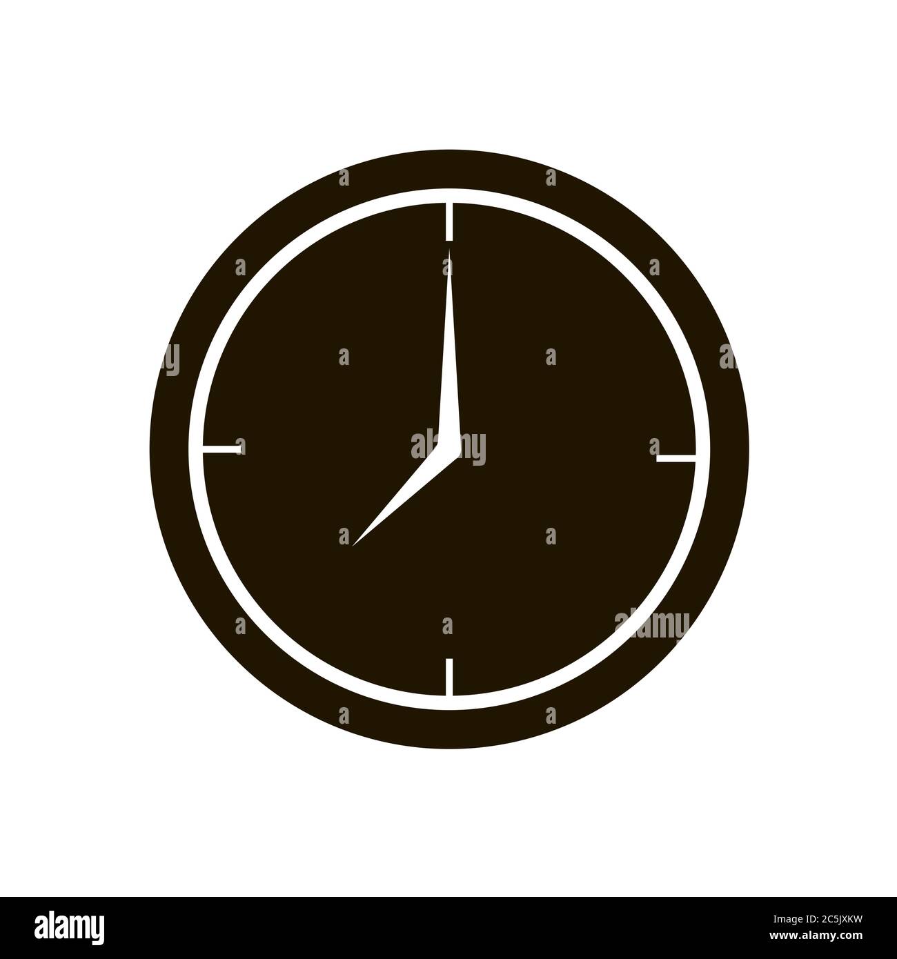 Clock icon on white background. Illustration eps 10 Stock Vector Image ...