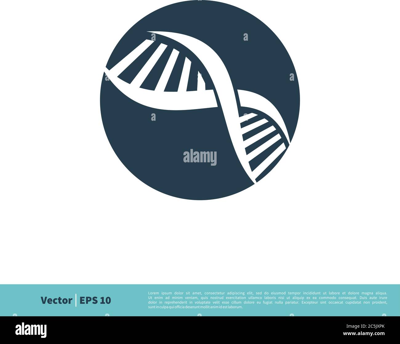 DNA Chromosome Icon Vector Logo Template Illustration Design. Vector EPS 10. Stock Vector