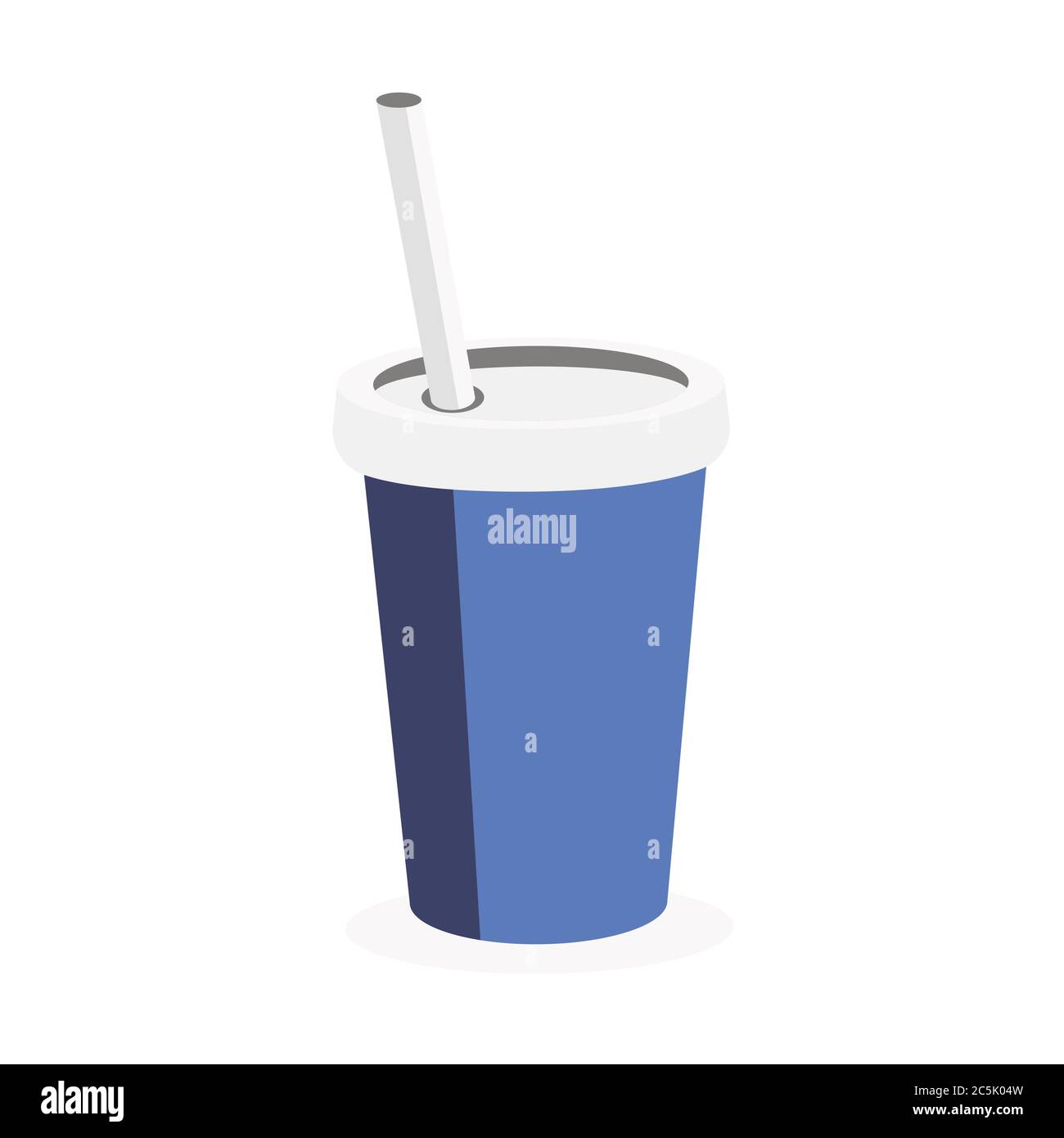 Coffee Paper Cup on white background in trendy flat style isolated ...