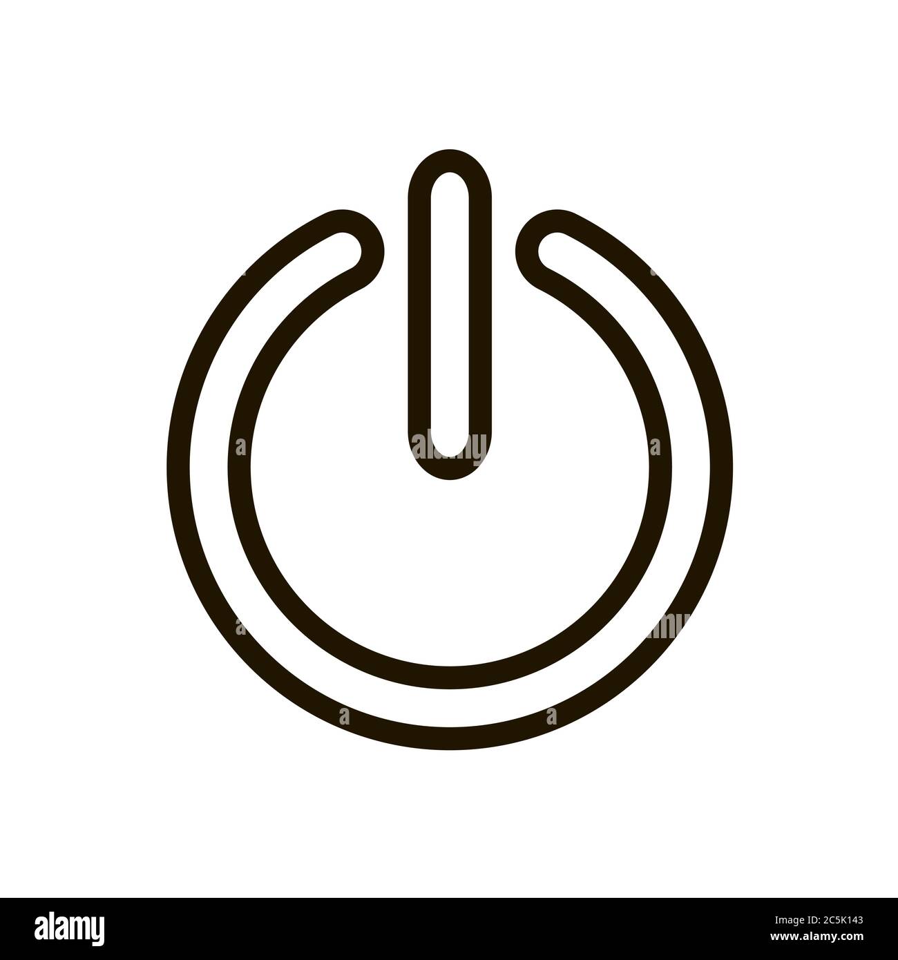 Power button icon in trendy flat style isolated. Illustration eps 10 ...