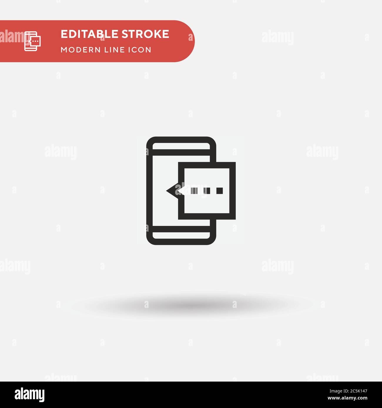 Chat Simple vector icon. Illustration symbol design template for web ...