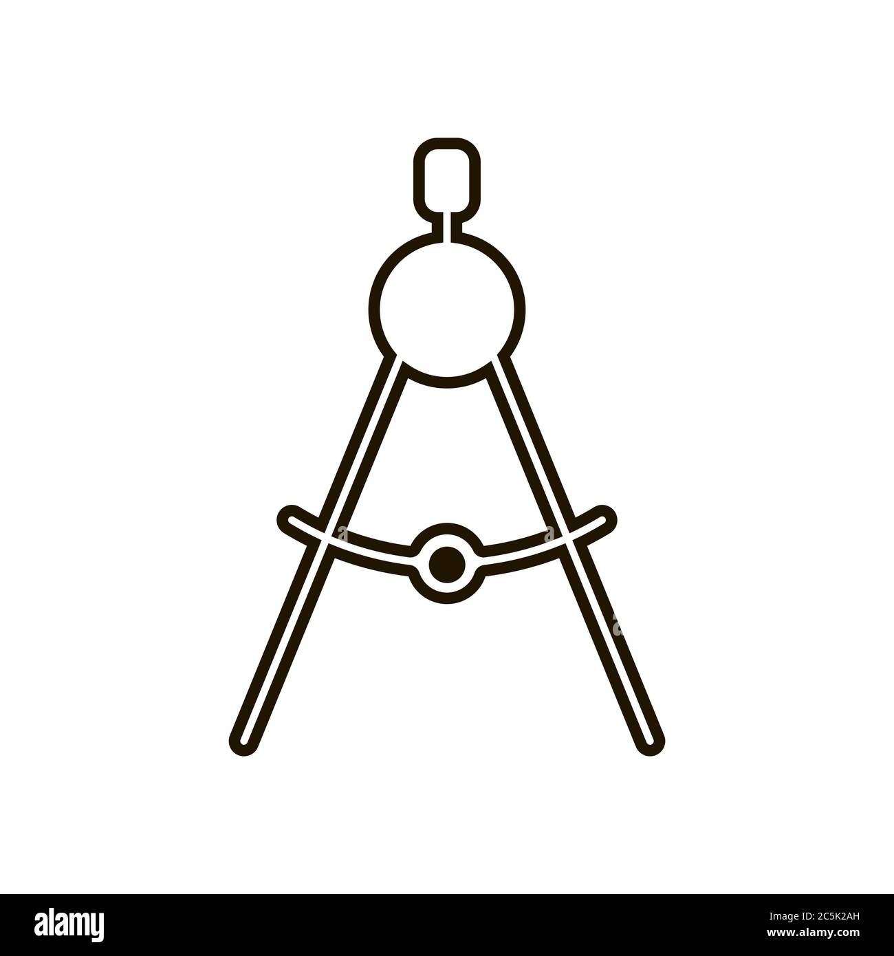 Dividers icon in trendy flat style isolated. Illustration eps 10 Stock ...