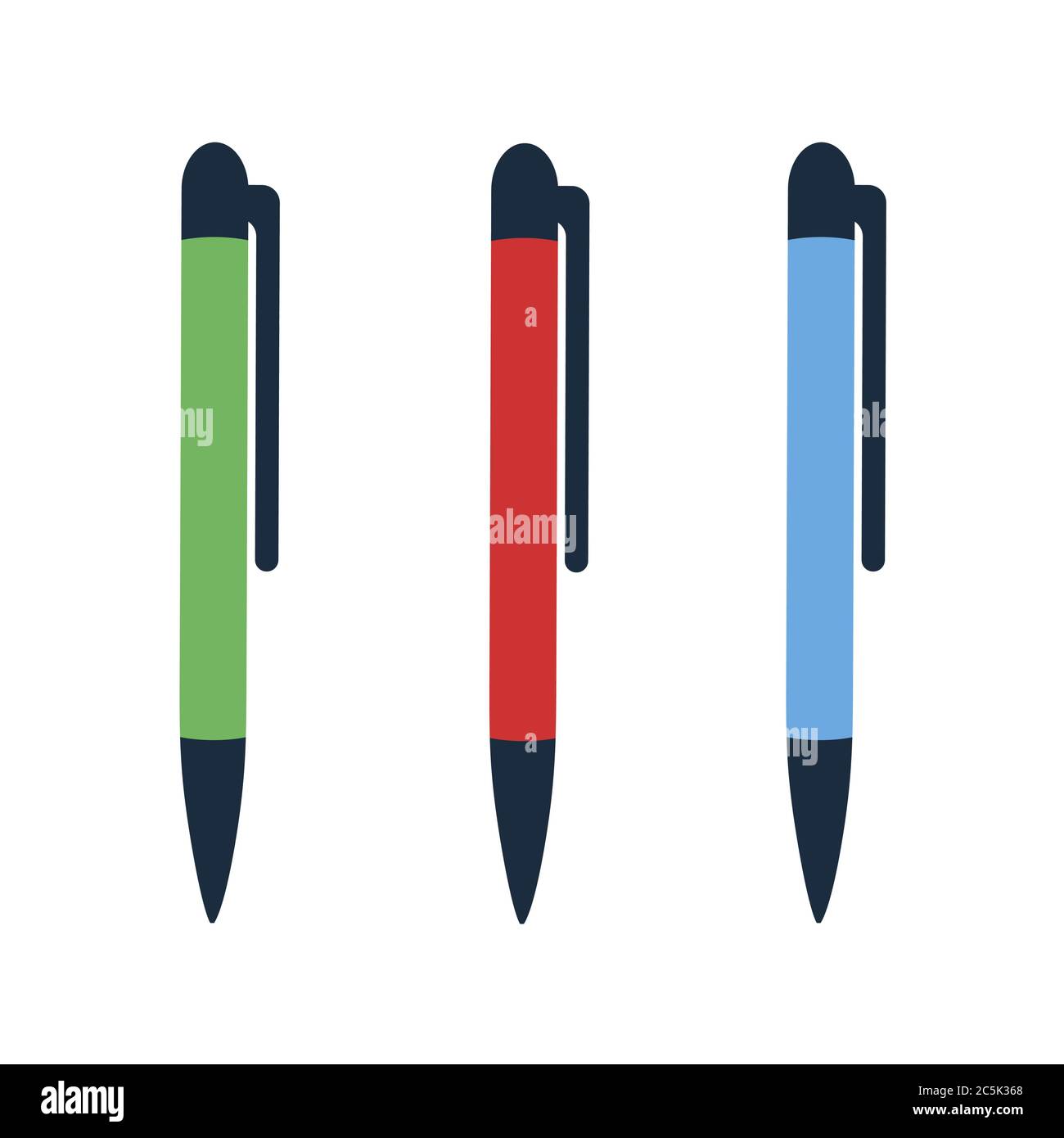 Pen on white background. EPS 10 in trendy flat style isolated Stock ...