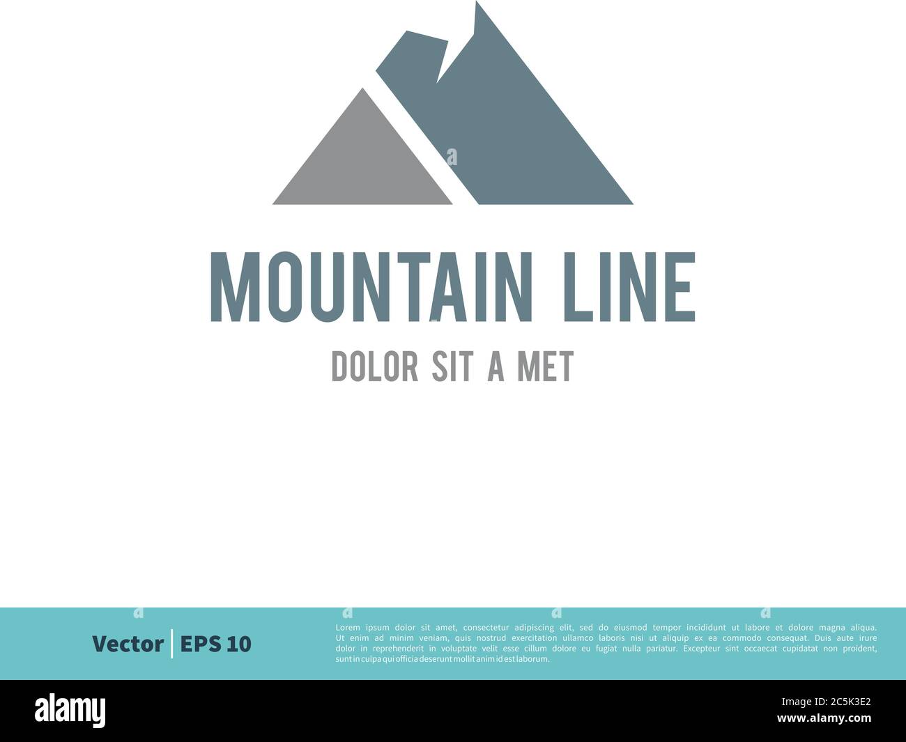 Stone / Rock Mountain Icon Vector Logo Template Illustration Design. Vector EPS 10. Stock Vector