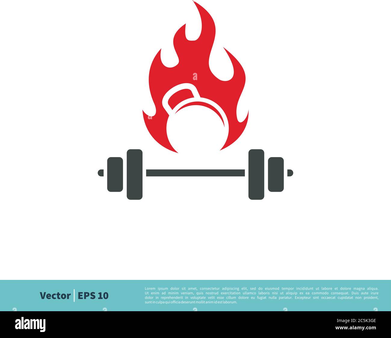 Fitness Icon Vector Logo Template Illustration Design. Vector EPS 10. Stock Vector