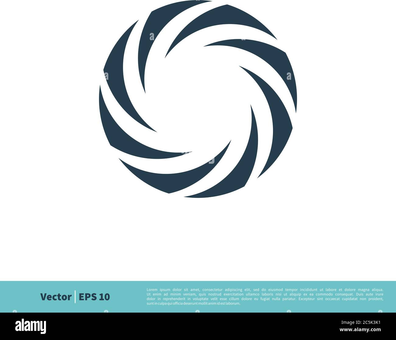 Circle Propeller Decoration Icon Vector Logo Template Illustration Design. Vector EPS 10. Stock Vector