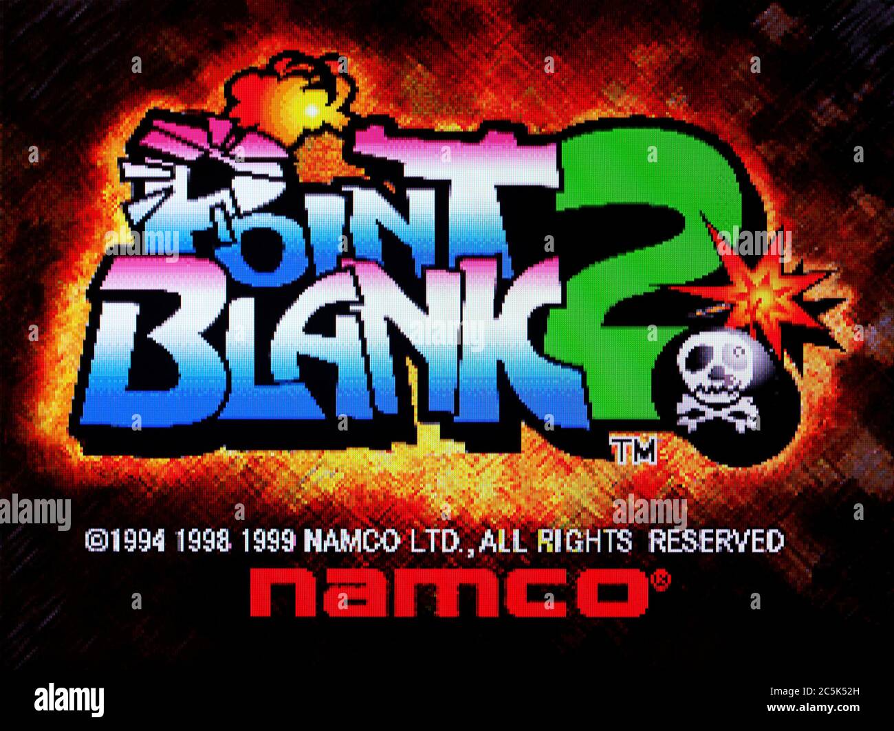 Point Blank 2 - Sony Playstation 1 PS1 PSX - Editorial use only Stock Photo