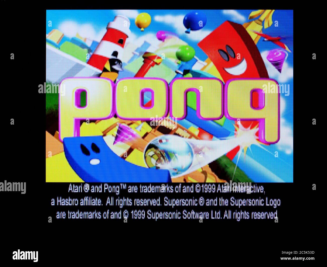 Pong - Sony Playstation 1 PS1 PSX - Editorial use only Stock Photo