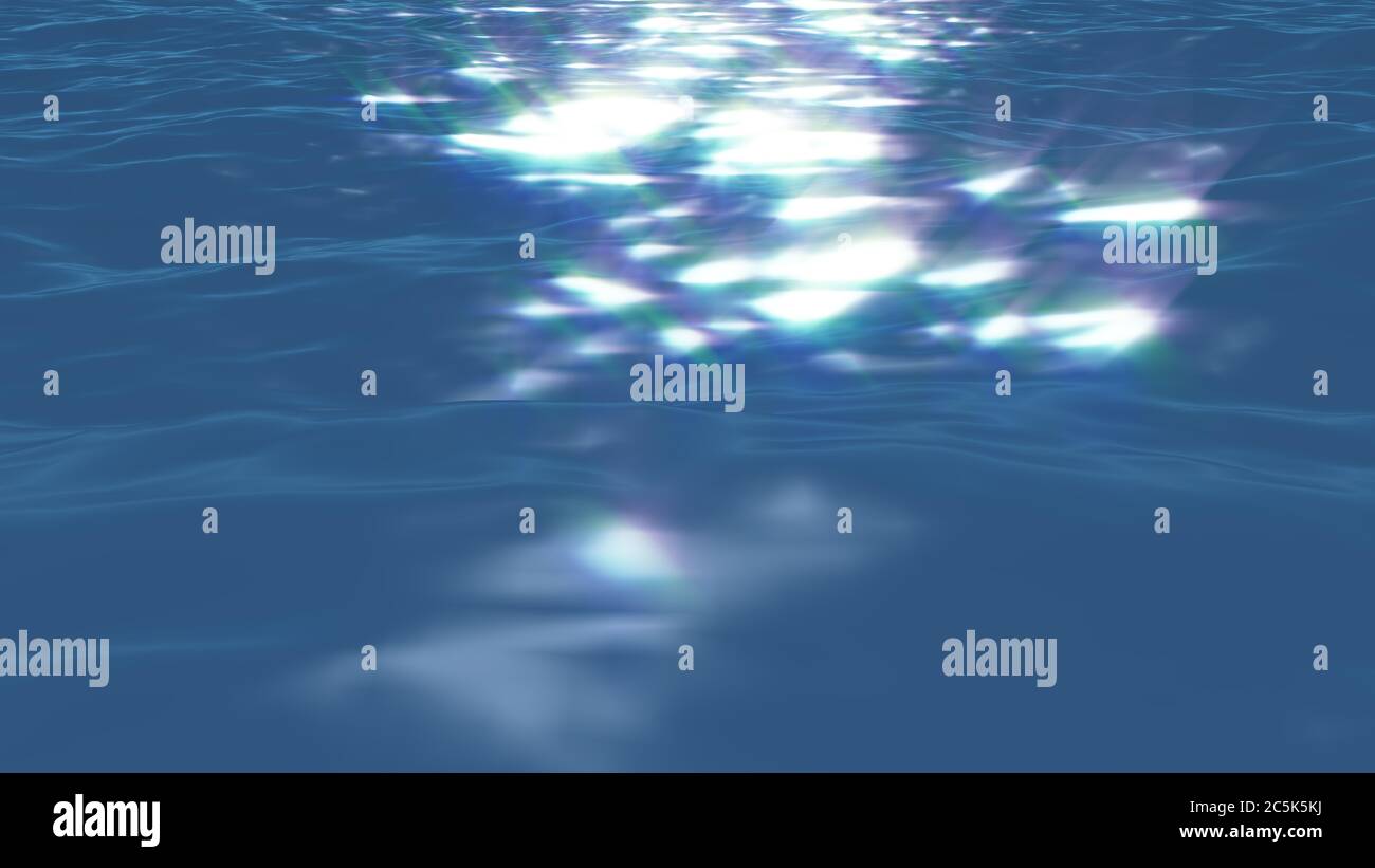 blue water ripples, sun light abstract reflection Stock Photo - Alamy