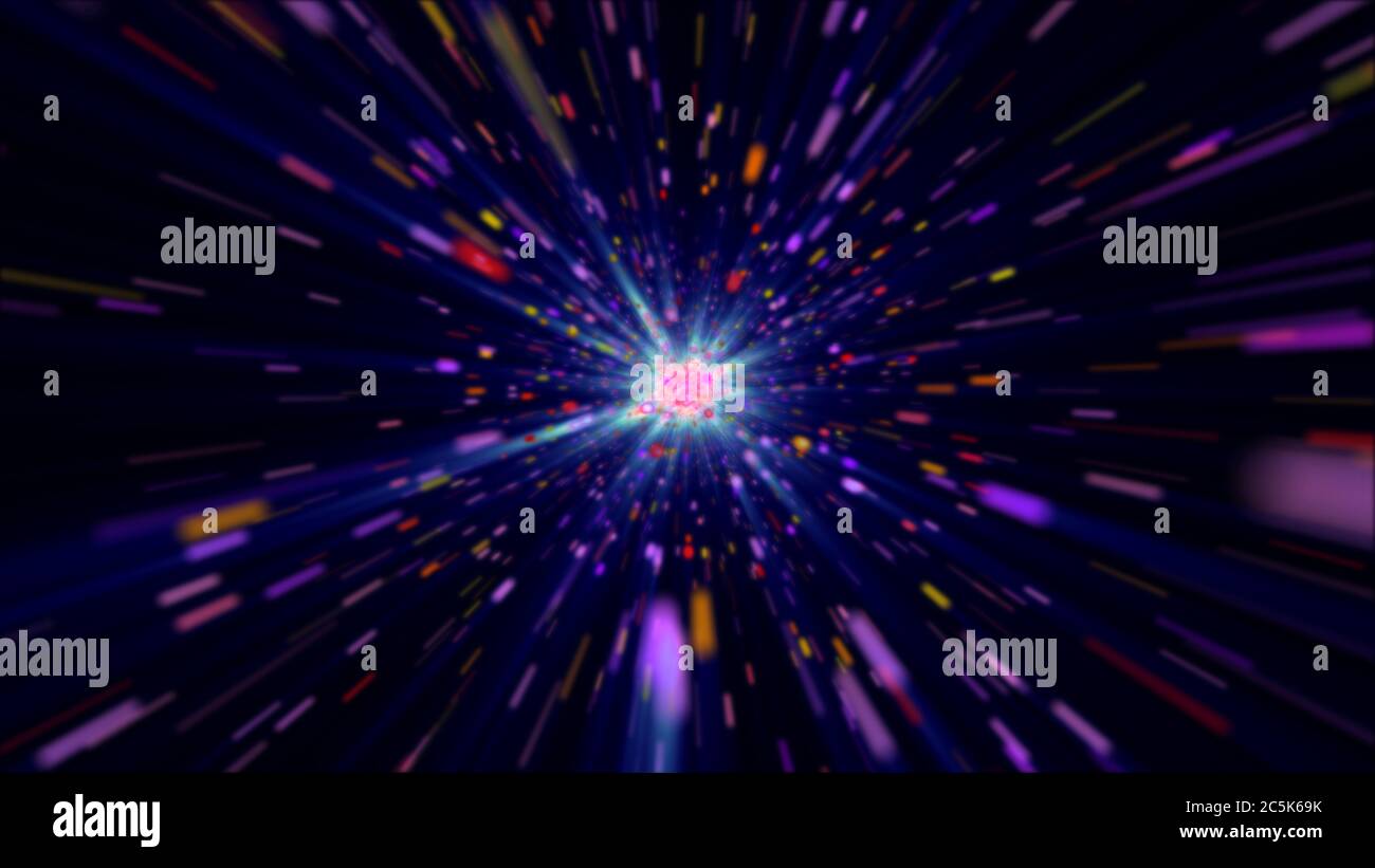 color stars ray light in space cosmos Stock Photo - Alamy