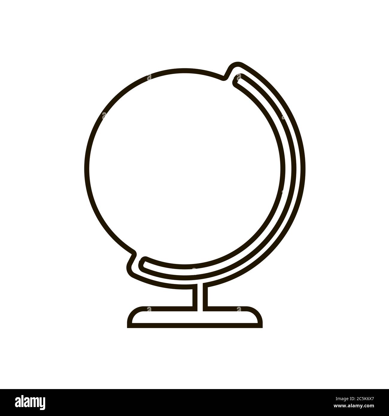 Globe icon in trendy flat style isolated. Illustration eps 10 Stock ...