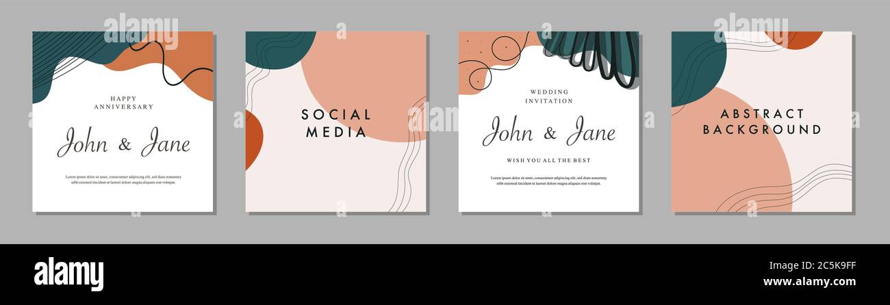 Trendy abstract square template with colorful concept. Able to use for ...