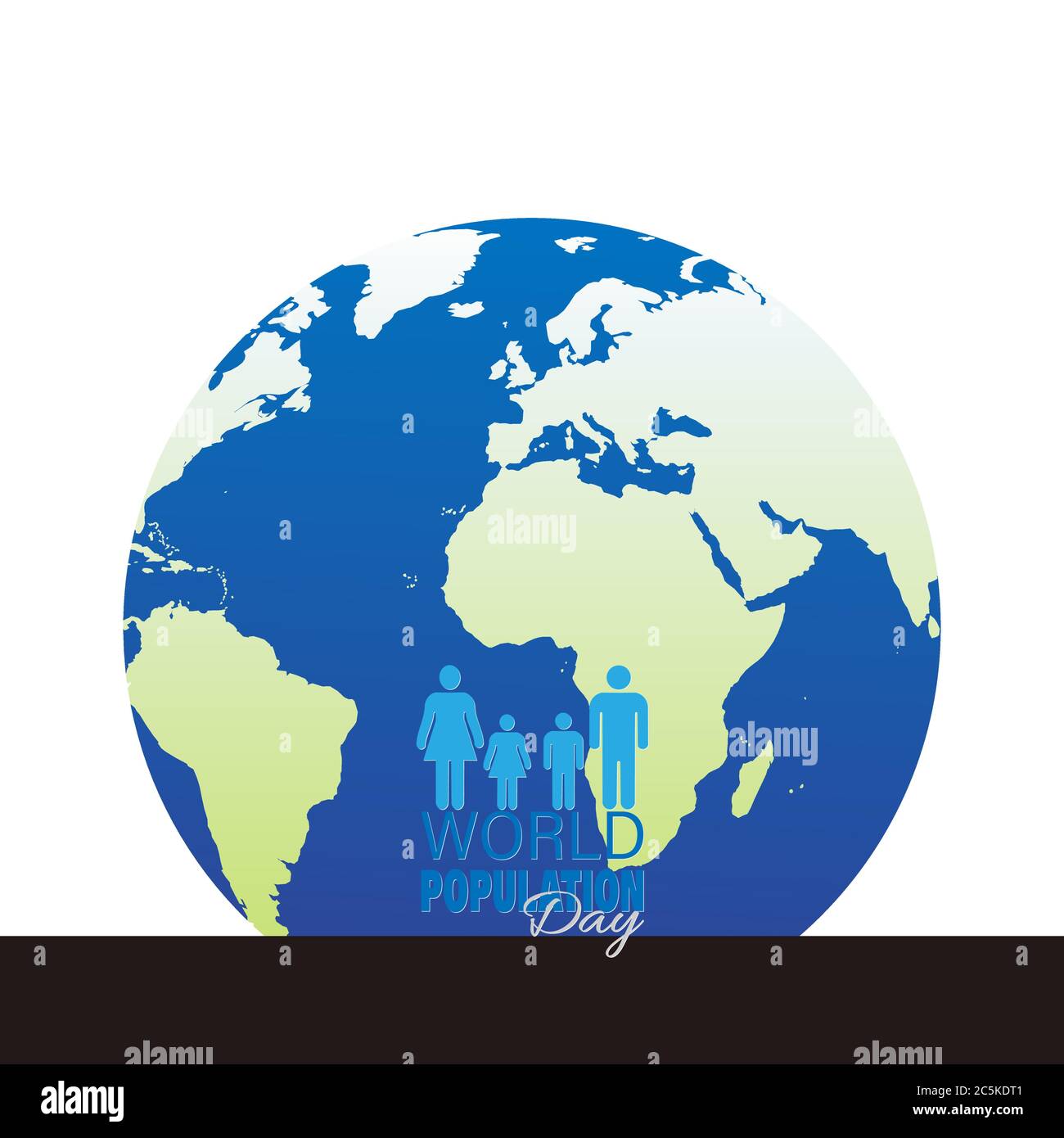 Vector Illustration of World Population Day 11 July, which seeks to raise awareness of global population issues, Poster or banner. Stock Vector
