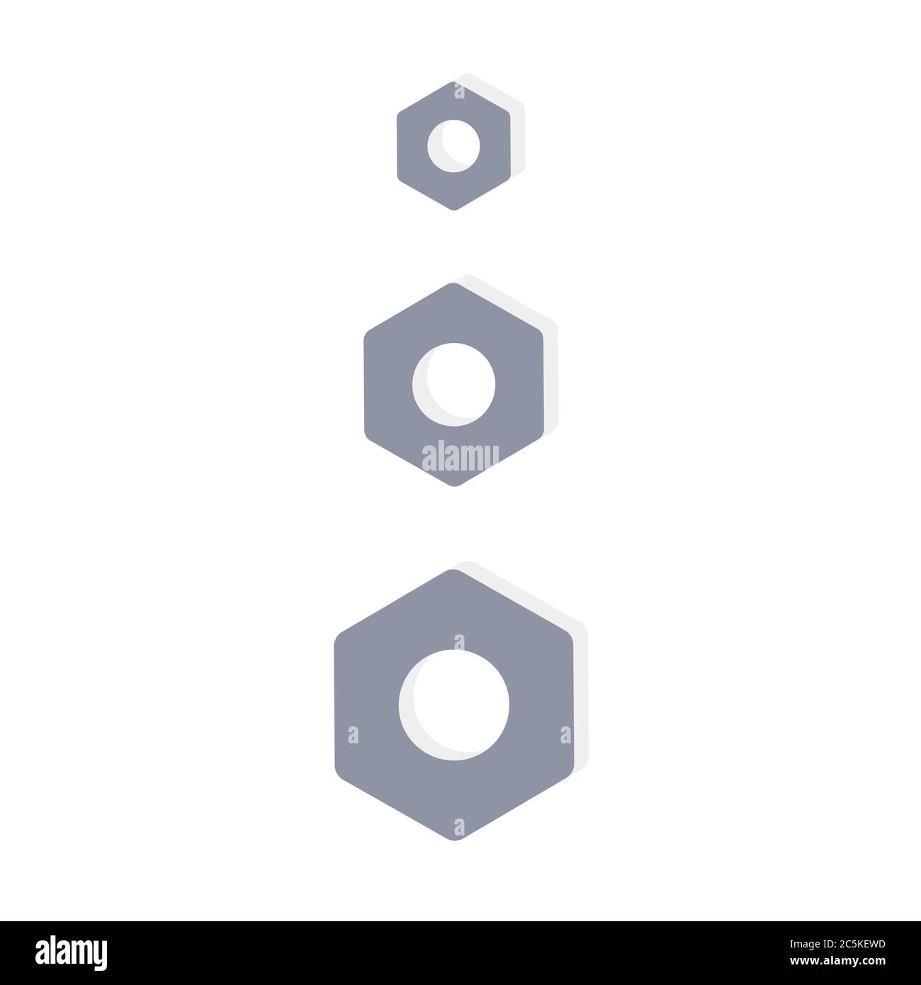 Female screw on white background. Vector illustration in trendy flat ...