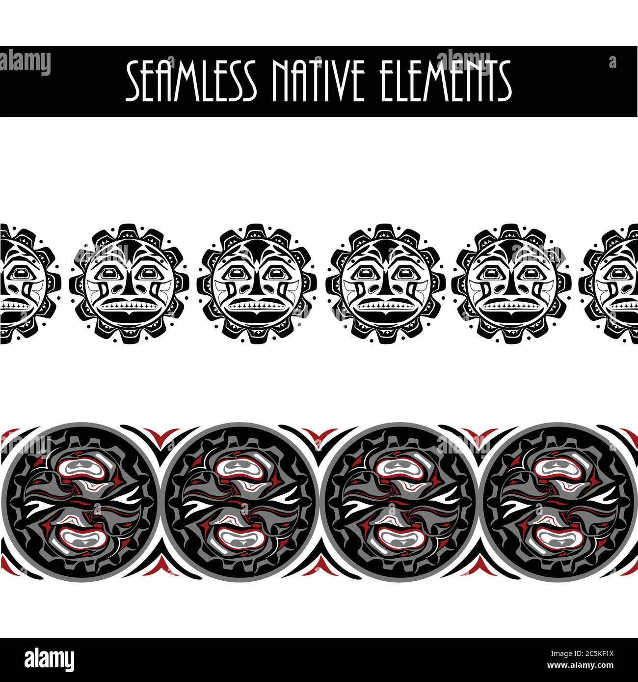 abstract background native north american set Stock Vector Image & Art ...