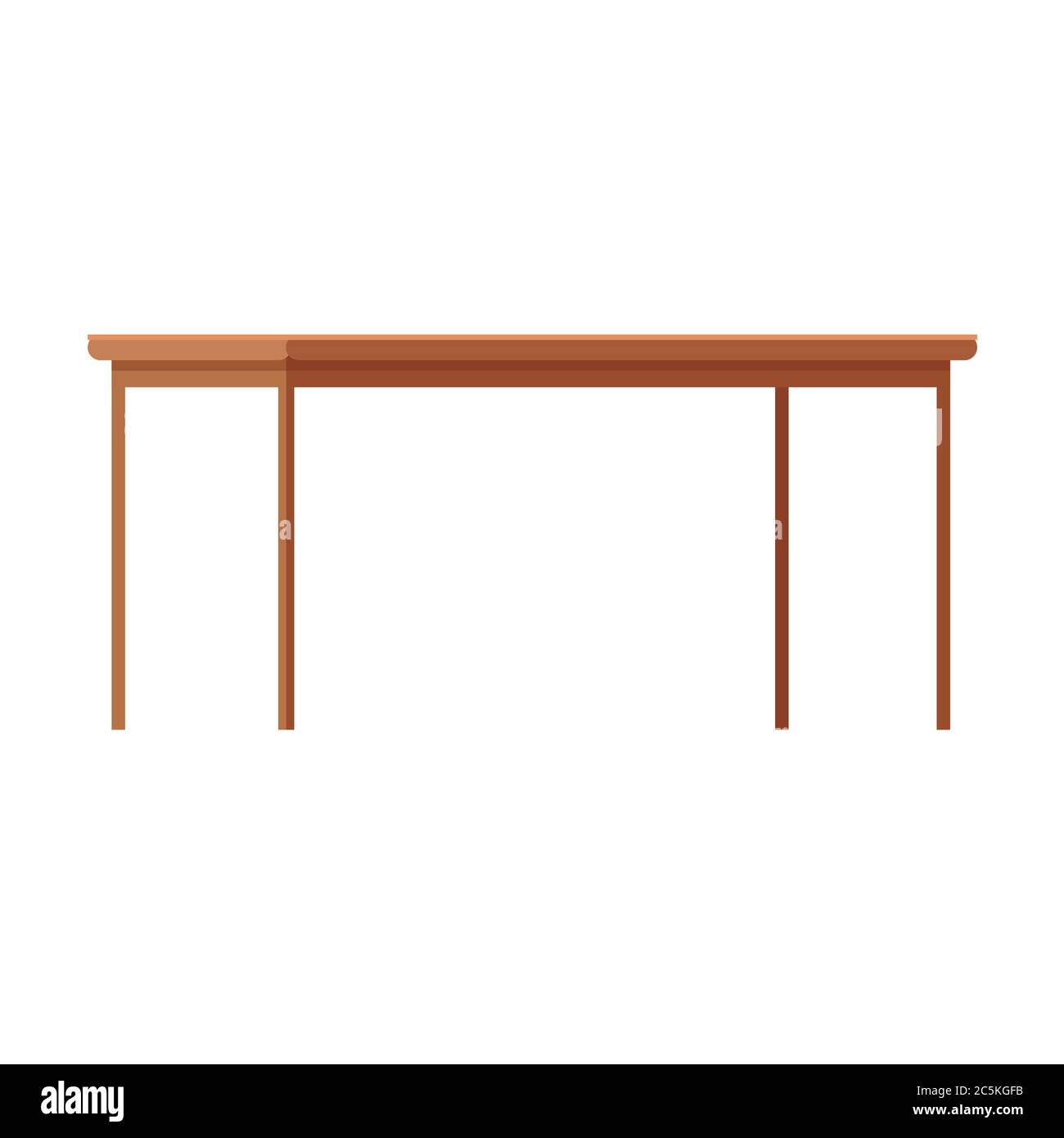 Table isolated on white background. Vector illustration. EPS 10 Stock ...