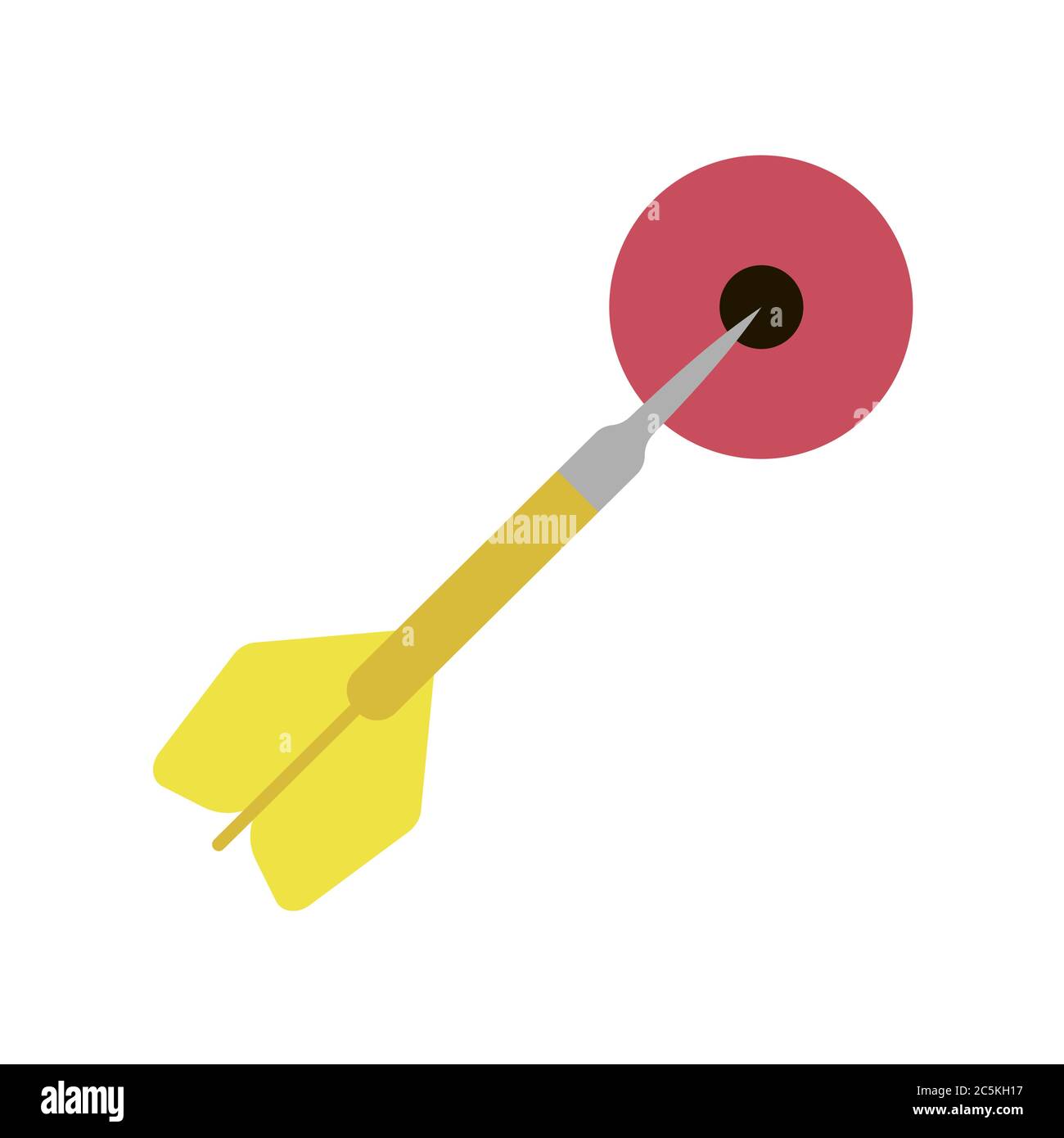 Darts on white background. Vector illustration in trendy flat style ...