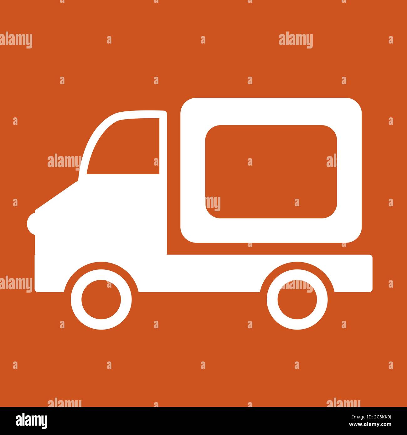 Truck (van) icon ilustration vector template illustration. Stock Vector