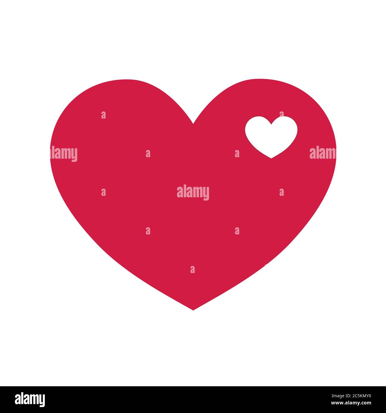 Happy valentines heart vector graphic. Illustrator EPS 10. Stock Vector