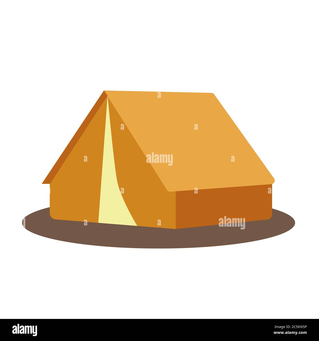 Camping tent on white background. Vector illustration in trendy flat ...