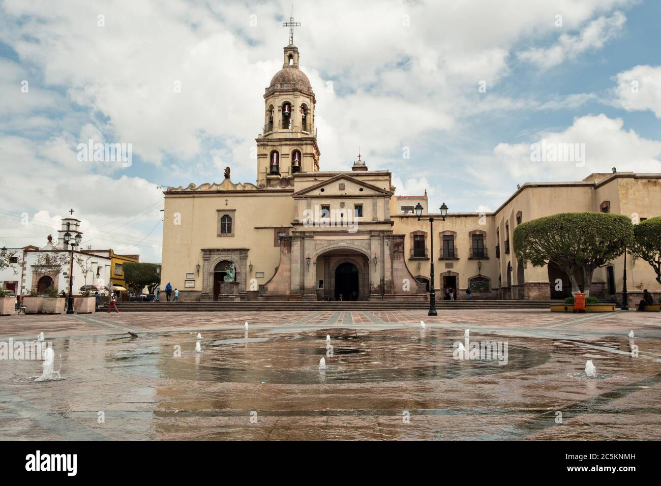 Fountain and Holy Cross Church and Franciscan Convent also called