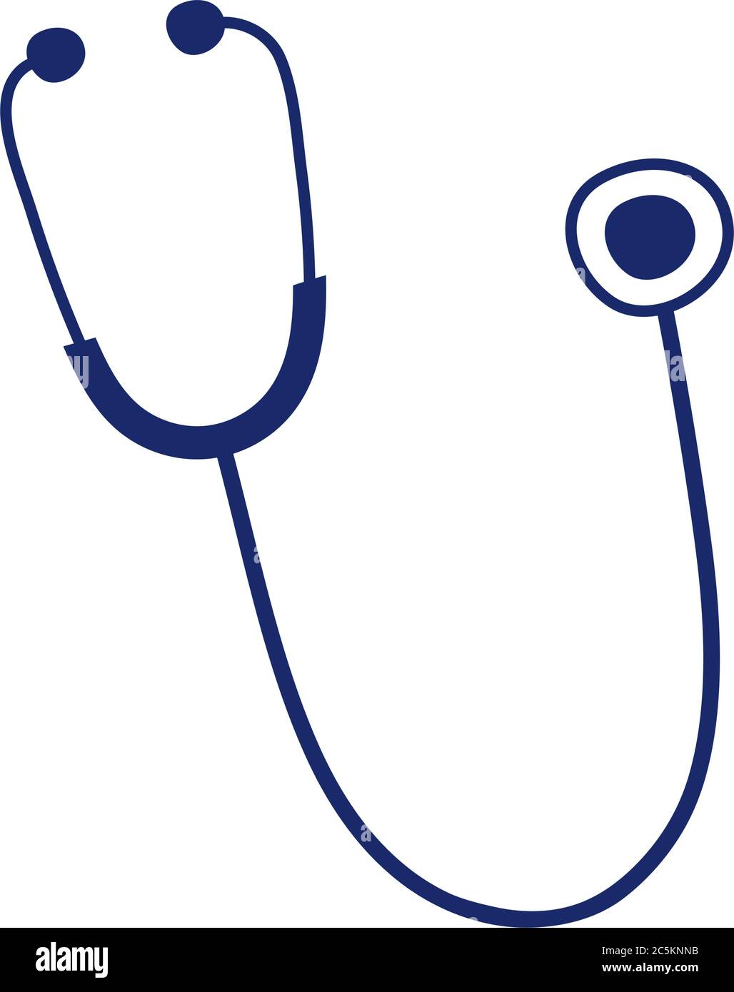 medical stethoscope equipment diagnostic isolated design icon vector ...
