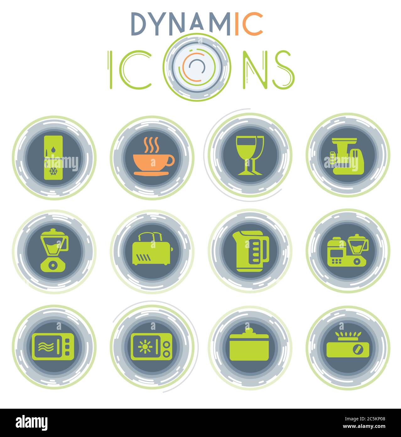 Kitchen Utensils dynamic icons Stock Vector Image & Art - Alamy