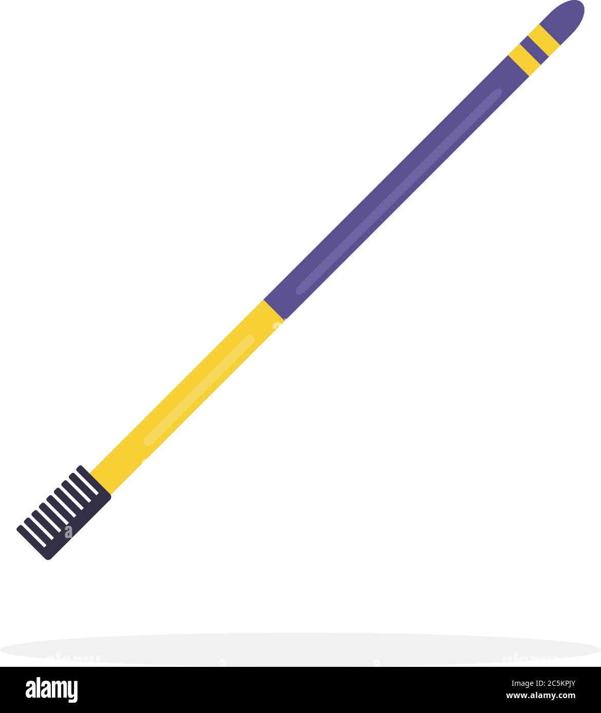 Eyebrow brush vector icon flat isolated illustration Stock Vector