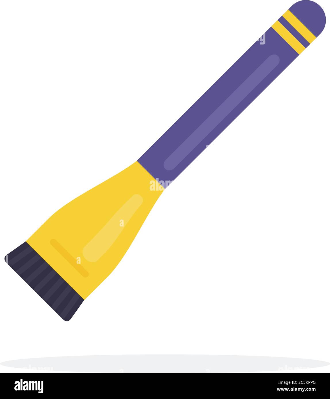 Short brush for shadows vector icon flat isolated illustration Stock Vector