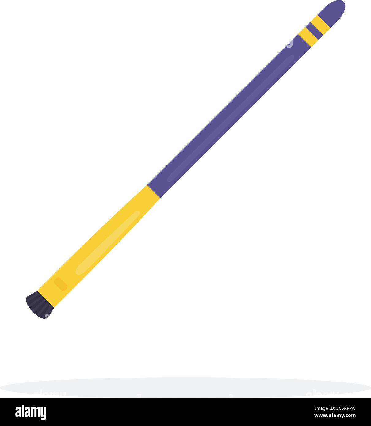 Shading brush vector icon flat isolated illustration Stock Vector
